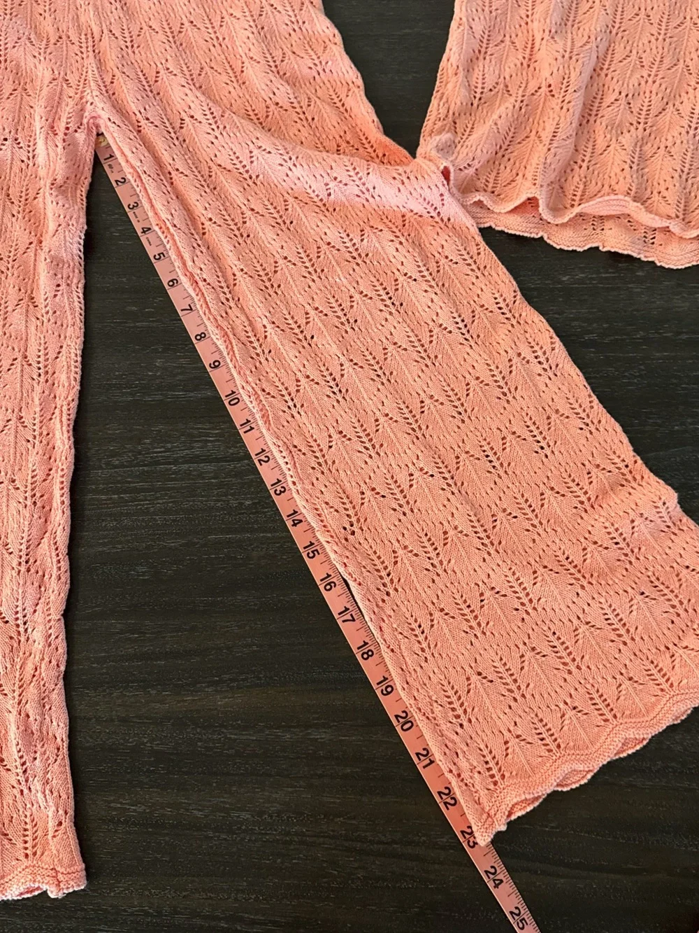 Jessica Simpson Girls Peach Knit Matching Shirt and Pants Large 10